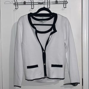 *BRAND NEW* White cardigan and sleeveless top set